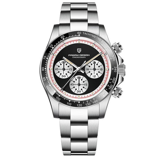 Pagani Design Pagani Design PD-1676 Chronograph – black with steel strap
